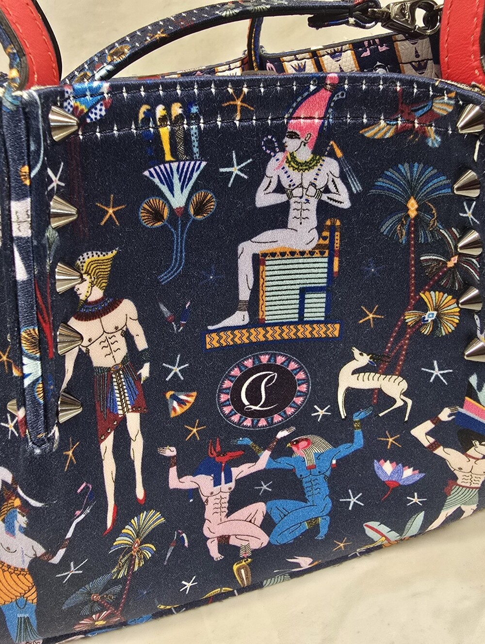 🔥Limited Edition🔥 Christian Louboutin Egyptian Cabarock Bag - NWOT - Picture 3 of 7